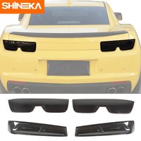 SHINEKA Lamp Hoods For Chevrolet Camaro 2010-2018 ABS Car Rear Tail Light Lamp Decoration Cover Stickers Exterior Accessories