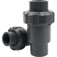 Clapet anti-retour en PVC, 20 25 32 40 50mm, 1 pièce, Valve unidirectionnelle sans retour, adaptateur pour Aquarium, Joints de tuyaux d'eau d'irrigation de jardin