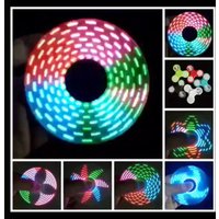 ABS Luminous LED light Fidget Spinner Hand Top Spinners Glow in Dark EDC Stress Relief Toys Kinetic Gyroscope for Children