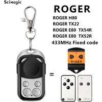 Roger E80 TX52R E80/TX52R/2 2 Channel Fixed Code Remote Control 433.92 MHz