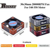 Metal Motor Cooling Fan 25mm 30mm 35mm 40mm 50mm Heat Dissipation RC Fan for 1/10 1/8 1/5 1/12 RC Car Brushless Motor And ESC