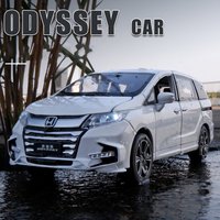 1/32 Odyssey Alloy Die Cast Model Toy Car Simulation Sound Light Pull Back MPV Toys Vehicle Christmas gifts