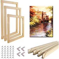 Wood Picture Frame DIY Posters Frames Tenon Kit for Canvas Stretcher Oil Diamond Painting Frame Wall Art Interior Home Decor