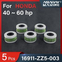 Éléments de filtre à carburant pour moteur hors-bord Honda, 16911-ZZ5-003, BF40, 50, 60, séparateur d'eau de moteur marin, 40hp, 50hp, 60hp
