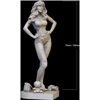 1/24 75mm 1/18 100mm Resin Model Kits Beauty Girl Unpainted No Color RW-109