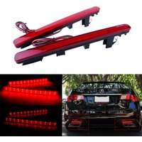 2x passend für Acura TSX Limousine 2009–2014, rote LED-Heckstoßstangenreflektor, Heckbrems-Stopplichter