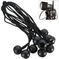폴대 50pcs Tent Accessories Tent High Elastic Ball Bands Plastic Ball Tent Rope Head Bungee Cords Trampoline Baggage Belts Bungee