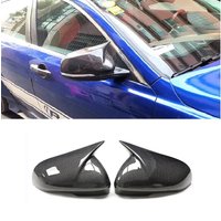 Carbon Fiber Rear Side View Mirror Cover Cap M Look Car Accessories Fit For Jaguar I-PACE XK XF XJ XE 2011-2020
