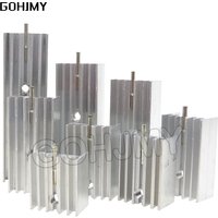 10PCS 15*10*16/20/22/25/30/35/40/50 TO220 Transistor Heatsink Radiator With Needle For Transistors TO-220 white new