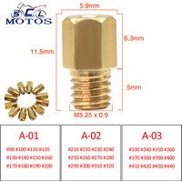 Sclmotos-pour MIKUNI 4/042, grand Jet hexagonal, carburateur de moto TM24 28 VM22 VM24, buse d'injecteurs principaux AX100 TZR125 150