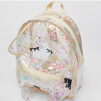 Summer new sequins glittering bunny shape transparent backpack shopping glitter cute ladies shoulder bag