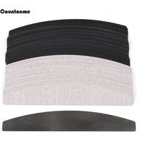 10Pcs Grey/Black Replacement SandPaper Pads File With Metal Handle Removable Buffer 100/180 Polishing Nail Art File For Manicure