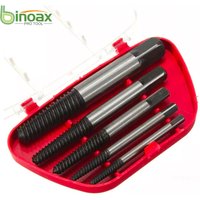 5Pcs Screw Extractor Center Drill Bits Guide Set Broken Damaged Bolt Remover Removal Speed Easy Set