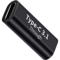 1pc USB Type C 3.1 Coupler Female to USB-C 3.1 Female Adapter Extender Extension Data 10Gbps Fast Charging Connector Converter