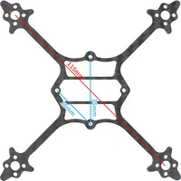 115mm Wheelbase Bottom Plate 3K Carbon Fiber for Happymodel Crux3 Quadcopter FPV Racing Drone