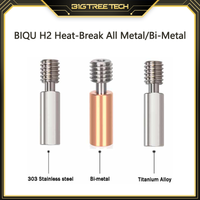 BIQU H2 Extruder Alle Metall Heatbreak Titan Legierung Edelstahl Throat Für Upgrade MK8 Hotend Ender3 V2 3D Drucker Teile