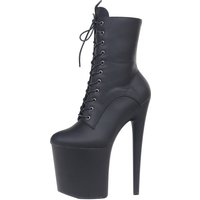 JIALUOWEI INS Style 20CM ekstremalne wysokie obcasy buty na platformie zasznurować seksowne buty do tańca na rurze botki boczny zamek błyskawiczny