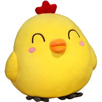 25-65cm Cute Chicken Plush Toys Kawaii Cartoon Little Yellow Chicken Doll Soft Stuffed Chick Animal Pillow Xmas Gifts for Kids