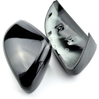 2PCS Side Car Mirror Covers Caps for VW Golf 6 GTI 6 Golf 6 R MK6 R20 Touran Pair Wing RearView Mirror Case Cover Trim Cap Black