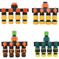 Female 1/2" 3/4" 1" To 1/2 3/4 Hose 4-Way Garden Tap Hose Water Splitter 16MM 20MM Shunt Four Outlets Irrigation Valve