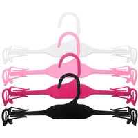 10Pcs Non-Slip Lightweight Plastic Clothes Bra Underwear Hanger Wardrobe Closet Drying Rack Organizer вешалка
