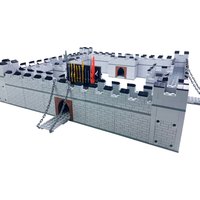 MOC Stadtmauern Bausteine Spielzeug für Jungen Kompatible Technische Blöcke Montessori Brinquedos Juguetes Para Niños Geschenke