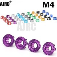 4pcs Aluminum alloy M4 tire nut for 1/10 RC wheel nut TRX4 TRX6 axial scx10 HSP YOKOMO D90 D110 Slash