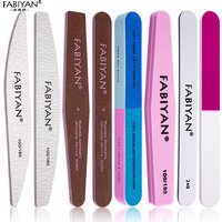 Manucure pédicure Double face polissage Nail Art fichier outil ponçage tampon Gel enlever éponge tampon outil de soin ensemble d'accessoires