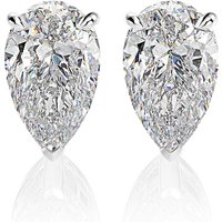 KNRIQUEN Pear 5*8 Simulate Moissanite Gemstone Ear Studs White Gold 100% 925 Sterling Silver Earrings Fine Jewelry Wholesale