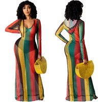 Robe de plage longue au crochet, cover-up pour les maillots de bain, Saida De Praia Longa, pour les femmes, tunique de plage