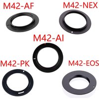 10pcs/lot For M42-EOS M42-AI M42-AF M42-PK M42-NEX Aluminum M42 Screw Mount Lens Adapter For Canon Nikon Sony pentax camera lens