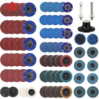 50mm 2 Inch R-type Sanding Discs Roll Lock Surface Sanding Discs Pad Polishing Sandpaper Quick Change Disc For Rotary Tool