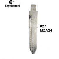 5PCS MAZ24 #27 Engraved Line Car Key Blade Scale Shearing Teeth Cutting Key Blank Clipper Key Blade For Mazda M2 M3 M5 M6 M8
