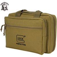Tactical Glock Pistol Portable Storage Dual Gun Bag Magazine Pouch Handgun Range Case Holder For Colt 1911 Cz-75 Sig Sauer P365