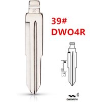 10pcs 39# 39 DWO4R Metal Uncut Blank Flip Remote Key Blade For Chevrolet Buick Opel for keydiy KD xhorse VVDI