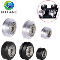 10 roulettes en plastique POM avec roulement, petits et grands modèles à rainure en V, 625ZZ 625RS MR105zz, roue tendeur pour pièces d'imprimante 3D Openbuilds