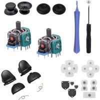 PS4 Controller Replacement Parts Original Controller Rocker Pad Thumb Stick Grip Trigger Button Spring Tri-wing Screwdriver Kit