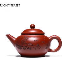 200ml Chinese Yixing Purple Clay Teapots Raw Ore Dahongpao Handmade Tea Pot Home Zisha Filter Beauty Kettle Tea Set Gifts