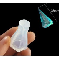 Diamond shape necklace pendant Silicone Mold for jewelry making Resin jewelry tool UV epoxy resin molds decorative craft