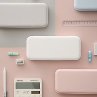 Plastic Pp Matte Pencil Cases Mujis Style Kawaii Stationery School Clear Pencil Pouch Cute Pencil Box Trousse Ecole Papeterie