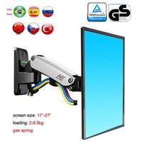 NB F120 17-27" aluminum GS Gas Spring 360 rotate Full Motion TV Wall Mount Bracket lcd monitor wall mount stand screen holder