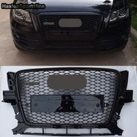 Q5 RSQ5 Style Black Front Sport Honeycomb Hood Grill Grille for Audi Q5 SQ5 Sline 2009-2012 Car Styling Accessories