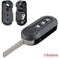 3 Buttons Car Key Remote Control Folding Housing Replacement Fit for Fiat / Peugeot / Doblo / DUCATO / Panda / Punto