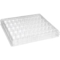Clear PET Closeable French Macaron Storage Trays - Holds 50 Macarons Per Set - Pack of 4Sets