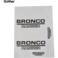 YEAHRUN RC Car Logo Label Stickers Decals Set For 1/10 TRX-4 TRX4 Defender Bronco Ranger DIY Decoration Parts