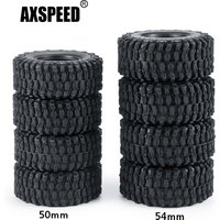 AXSPEED 4Pcs 1.0inch Soft Rubber Tires with Foam for Axial SCX24 1/24 RC Crawler Car Truck Upgrade Parts Accessories