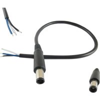 1pc DC Tip 7.4 x 5.0mm Male Plug Connector Cable Cord For DELL HP Replacement 30cm/1ft