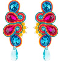 Soutache Handmade Luxury Long earrings Women Fashion Soutache Jewelry 2023 Crystal Accseeories Color Boho Dangle Earring Gift