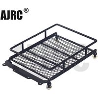 1/10 RC Auto Rock Crawler Metall Dach Rack Gepäck Träger mit Led-leuchten Bar für TAMIYA CC01 AXIAL SCX10 D90 RC Gepäck Rack
