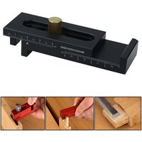 Mini jauge de travail de calcul en alliage d'aluminium, mesure de profondeur, règle en dents de scie, jauge de marquage, outils de mesure, 5-40mm